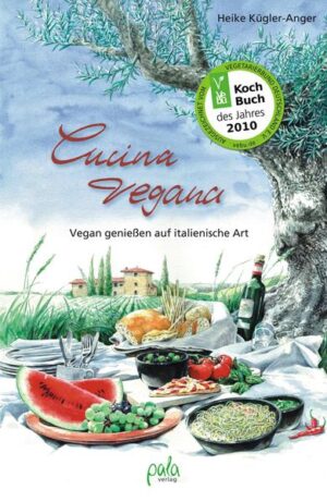 La dolce vita vegana! In Italiens Küchen gibt es von Antipasti bis Dolci eine Vielzahl veganer Köstlichkeiten zu entdecken. Oft genügen wenige frische und aromatische Zutaten, um den Gaumen zu verwöhnen. Gekocht wird dabei ohne tierische Produkte, ohne Tofu oder Sojamilch, aber mit viel Leidenschaft und Liebe zu einem guten Essen. 110 authentische Rezepte aus allen Regionen Italiens werden in diesem Buch vorgestellt: vom Salat aus knackigem Radicchio und sonnengereiften Orangen über knusprige Focaccie oder Pizzataschen, frische Pasta mit aromatischer Pestofüllung oder einer Tomaten-Grappa-Sauce bis zu süßen Erdbeeren mit einem Hauch feinstem Aceto Balsamico oder einem erfrischenden Zitronen-Halbgefrorenen - wer gerne italienisch schlemmt und unkomplizierte Rezepte schätzt, wird begeistert sein. Ein Buch für Genießer, die vegan oder milch- und sojafrei kochen oder einfach neue mediterrane Gerichte probieren möchten. Ausgezeichnet als 'Kochbuch des Jahres 2010' vom Vegetarierbund Deutschland e.V. (VEBU).