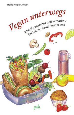 Unterwegs essen und trinken gehört zum modernen Lebensstil. Doch wo gekauftes Sandwich und Kaffee »to go« zum Alltag gehören, sind Veganer und Allergiker auf Reisen, in der Schule und am Arbeitsplatz auf ein selbst zusammengestelltes Lunchpaket angewiesen. Denn wer sich rein pflanzlich ernährt, findet jenseits von Banane und Apfel an Bahnhof und Tankstelle kaum Passendes für das schnelle Essen »von der Hand in den Mund«. Dieses Buch bietet mit über 100 veganen Rezepten abwechslungsreiche Köstlichkeiten, die sich gut vorbereiten und mitnehmen lassen. Neben Sandwiches, belegten Brötchen und Kleingebäck finden sich Burger, Wraps, Obst- und Gemüsespieße, Salate und Knabbereien. Für Naschkatzen gibt es Desserts und süße Küchlein, für kalte Tage wärmende Suppen aus der Thermoskanne. Alle Rezepte sind erprobt und auch bei Milchallergie und Laktose-Intoleranz bestens geeignet. Praktische Tipps aus der Brotzeitküche, fürs Picknick und zum Verpacken der Verpflegung ergänzen die Rezepte.