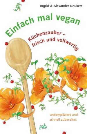 Einfach mal vegan - mit frischen und naturbelassenen Zutaten lecker kochen. Die Gesundheitsberater Ingrid und Alexander Neukert laden in ihrem Buch dazu ein, sich täglich etwas Gutes zu tun - mit leichtem Kochlöffelschwung, Vitalität und Lebensfreude inklusive. Komplizierte Zutaten sind dafür nicht nötig, lediglich erntefrisches Gemüse aus der Region, aromatische Kräuter und Freude, das eigene Können am Herd zu entdecken. Mit rund 150 vollwertigen und veganen Rezepten inspiriert das Autorenpaar zu bewussten Geschmackserlebnissen. Wie wär’s mit Wildkräutersalat, Bärlauchkuchen, Kürbisrisotto und pikanter Kartoffeltorte à la Provence? Oder mit sizilianischer Pasta, Gemüsestrudel, badischen Schupfnudeln und Rosenbrot frisch aus dem Ofen? Pizza, Pasta und Backofengerichte sind ebenso dabei wie Suppen, Salate, Gemüsespezialitäten, Brotaufstriche und Köstlichkeiten aus aller Welt. Begleitet von praktischen Tipps für eine ausgewogene vegane Ernährung und die Zusammenstellung der täglichen Mahlzeiten zeigen die Rezepte und auch persönlichen Ratschläge des Autorenpaars Wege, naturgemäßer zu leben.