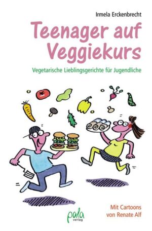 Wenn sich Jugendliche entscheiden, vegetarisch zu leben, herrscht in der Familie oft Ratlosigkeit. Kompromisse sind nun ebenso gefragt wie abwechslungsreiche Rezepte und das Sammeln neuer Kocherfahrungen bei Eltern und Teens. Das Buch stellt über 150 vegetarische Gerichte vor, die der ganzen Familie schmecken und den Bedürfnissen der Jugendlichen besonders entgegenkommen: Nudeln und Pizzen, Burger, gefüllte Teigtaschen und Wraps, Kartoffeln oder Süßes wie Brownies und Schokocreme, aber auch vegetarische Varianten von Omas ewiger Bestenliste. Alles lässt sich einfach selbst zubereiten. So wächst bei Teenagern die Lust, selbst zu kochen- mit den Eltern, den Freunden, aber auch für sich allein. Alle Rezepte wurden von Jugendlichen getestet. Sie eignen sich für Partys ebenso wie für den Familientisch und sorgen bei Vegetariern wie Nichtvegetariern für gesunden Gaumenkitzel. Alle, die mehr über bewusstes Essen wissen möchten, finden Informationen über Nährstoffe, die in der Pubertät wichtig sind, und die vielen Vorteile der vegetarischen Vollwertkost. So bekommen vegetarische Teens, Eltern und Freunde Lust aufs Kochen und Genießen! Die vergnüglichen Cartoons von Renate Alf machen das Buch außerdem zur äußerst unterhaltsamen Lektüre.