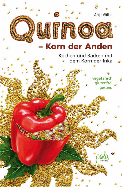 In der gesundheitsbewussten Küche geht mit Quinoa die Sonne auf: Das glutenfreie Korn der Anden ist hierzulande eine vergleichsweise neue Getreidealternative. Es ist zunehmend beliebt bei Menschen, die von Zöliakie oder Glutenunverträglichkeit betroffen sind oder aus anderen Gründen auf glutenhaltiges Getreide und speziell Weizen in der Ernährung verzichten. Weit mehr als 100 ausschließlich glutenfreie, vegetarische Rezepte präsentiert Anja Völkel in diesem Buch. In allen Zubereitungen spielt Quinoa die Hauptrolle - ob als ganzes Korn, gemahlen, als Flocken oder Popcorn: erfrischend der orientalische Minzsalat mit Quinoa, fantasievoll die rote Quinoa mit Pistazienpesto, vollmundig das bunte Kürbis-Quinotto, würzig die Quinoa-Bolognese, himmlisch süß die Aprikosen-Quinoa-Buchteln oder das Quinoa-Tiramisu. Bei allen Rezepten legt die Autorin Wert auf einfache Zubereitung, auf möglichst vollwertige und naturbelassene Zutaten sowie sicheres Gelingen. Alle Zutaten sind unkompliziert erhältlich. Informationen zur Herkunft des goldenen Korns, zu nachhaltigem Anbau, fairem Handel und gesundheitlichem Wert ergänzen die bunte Vielfalt der Rezepte.