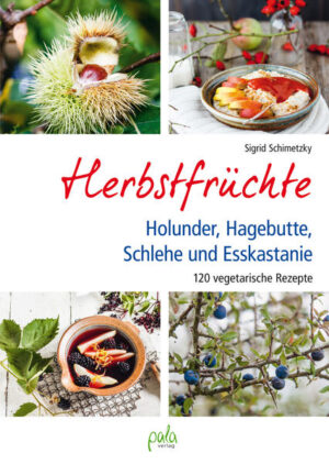 Herbstfrüchte sind ganz besondere Schätze der Natur: Am Wegesrand oder im Garten die essbaren Früchte von Holunder, Wildrosen, Schlehen und Esskastanien zu pflücken und als Vorrat ins Haus zu holen, ist ein Erlebnis für alle Sinne. In der Küche punkten die Früchte durch ihre leuchtenden Farben, köstlichen Aromen und die wertvollen Inhaltsstoffe, die vor allem in den kalten Wintertagen so wichtig sind. Sigrid Schimetzky stellt die Herbstfrüchte mit stimmungsvollen Fotos und unterhaltsamen Texten vor. Dazu gibt es Tipps zum achtsamen Sammeln, Verarbeiten und Haltbarmachen. Mit den über 120 vegetarischen Rezepten gelingt eine Vielzahl pikanter und süßer Köstlichkeiten. Und vom Gelee bis zum Ketchup, vom Saft bis zum Likör und Winterwohlfühltee entstehen hausgemachte Spezialitäten zum Genießen und Verschenken. Außer den Wildfrüchten kommen nur vollwertige Zutaten in den Kochtopf und die Backschüssel. So schmeckt's natürlich lecker und unverfälscht. Das Buch ist wie ein Schatzkästchen für Naturliebhaber, Selbstversorger und Gourmets. Schöne Spaziergänge und kreativer Küchenspaß sind garantiert.