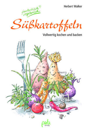 Die Süßkartoffel ist in vielen tropischen und subtropischen Ländern ein wichtiges Grundnahrungsmittel. Mit wertvollen Nährstoffen, toller Farbe und süßlichem Aroma erobert sie auch bei uns die Küche und verspricht Abwechslung auf dem Tisch. Mit über 90 vegetarischen Rezepten zeigt Vollwertprofi Herbert Walker in diesem Buch, was man alles aus Süßkartoffeln machen kann. Schon pur sind sie ein farbenfroher Genuss als Ofenkartoffel, würzige Chips oder knusprige Pommes und Basis beliebter Gerichte wie Püree oder Gratin, als Schupfnudeln, Spätzle oder Kartoffelsalat. Als geriebene Rohkost sind die Knollen ebenso wandlungsfähig wie im saftigen Gugelhupf, im aromatischen Curry oder als bunte Gemüsepizza. Die Rezepte erfordern keine exotischen Zutaten und lassen sich unkompliziert nachkochen. Kreative Tipps aus der Profiküche des Autors und eine ausführliche Warenkunde sorgen für gutes Gelingen. Aufgrund des steigenden Interesses gibt es mittlerweile Süßkartoffelsorten für den Anbau in Mitteleuropa. Zur Erntezeit im September erhält man vereinzelt Knollen aus deutschem Anbau. Das Gemüse lässt sich auch im Garten anbauen und erfreut mit attraktiven Blättern und trichterförmigen Blüten.