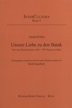 Der Hauptteil dieser Arbeit beschreibt die Erinnerungen meiner Großmutter, der Missionarsfrau Adelheid Meis, ihr Leben mit ihrem Ehemann und ihr gemeinsames Wirken auf Nord-Sumatra vor hundert Jahren. In einem Geleitwort wird darauf hingewiesen, dass die vorliegende Studie auf Erinnerungen der Missionarsfrau basiert. Sie trägt dazu bei, die gegenwärtige Situation der Kirche und des Christentums in Nordsumatra zu verstehen, indem sie Licht wirft auf die Kulturgeschichte des Batakvolkes in ihrer Begegnung mit der christlichen Mission im 19. Jahrhundert. Die Studie unterstützt demnach die Arbeit von Partnerschaftsgruppen in Deutschland und Sumatra. Da einige unserer Freunde im Batakgebiet und in anderen Ländern der Welt der deutschen Sprache nicht mächtig sind, habe ich versucht, ihnen zumindest eine Vorstellung des Inhaltes zu geben, indem ich die Überschriften und Untertitel übersetzt und im Hauptteil manchmal kurze Inhaltsangaben hinzugefügt habe. Gelegentlich werden Episoden wiedergegeben, die-soweit in den kurzen Berichten möglich-den Geist durchschimmern lassen, der das Denken und Handeln der beteiligten Personen beherrscht.