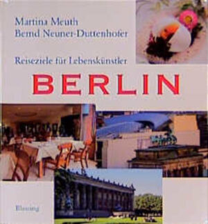 Berlin - Die neue Hauptstadt für Geniesser "P" Berlins Dornröschenschlaf ist endgültig vorbei. Die Stadt pulsiert und funktioniert, man plant und baut auf Weltniveau. Berlin verfügt wieder über eine Palette von Hotels und Gasthäusern, die keinen Vergleich zu scheuen braucht. "BR" Hier erfährt man, wo man bei welcher Gelegenheit am besten wohnt. "BR" Berlin weist eine Fülle von Restaurants auf - Alt-Berliner, märkische, deutsche, europäische, exotische Küchenvielfalt -, die alles bieten, was man sich nur wünschen kann. "BR" Die Autoren stellen die interessantesten Restaurants der verschiedenen Gattungen vor, verraten die besten Gerichte, charakterisieren die Atmosphäre und schildern die Menschen. "BR" Ob es um Bauern- oder Gemüsemärkte geht, um große Kaufhäuser und gut sortierte Delikatessenläden, um kleine Geschäfte mit Spezialitäten aus aller Welt. "BR" Hier gibt es die besten Einkaufstipps für kulinarische Genüsse. Cafes, Kneipen und Bars jeglicher Couleur ziehen Berliner wie Besucher an, zwischen cooler Eleganz und schriller Szene fehlt kaum eine Schattierung. Kleinbürgerliche Ausflugslokale und exklusive Freizeitanlagen locken am Stadtrand, in der näheren Umgebung und im Brandenburger Umland. "BR" Dieses Buch führt zu den schönsten Flecken, den originellsten, den elegantesten und den romantischsten Orten und Zielen.