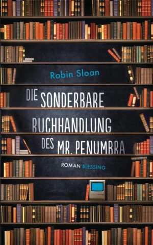 Als Clay Jannon seinen Job als Webdesigner verliert, meldet er sich auf eine Stellenanzeige hin bei Mr. Penumbra, der in San Francisco eine alte, verstaubte Buchhandlung betreibt, die rund um die Uhr geöffnet ist. Clay übernimmt die Nachtschicht, und bald ist ihm klar, dass hier irgendetwas nicht stimmt: Die Kunden kaufen nichts, sondern leihen die Bücher nur aus, drei Stockwerke hohe Regale beherbergen riesige Folianten, die keine Texte beinhalten, sondern nur ellenlange Reihen aus Buchstaben. Nach und nach findet Clay heraus, dass Mr. Penumbra und seine Kunden einem uralten Geheimnis auf der Spur sind. Mit der Unterstützung seiner Freundin Kat und seines ältesten Kumpels Neel, sowie der Weisheit von Mr. Penumbra, macht sich Clay daran, dieses Geheimnis zu lüften. Ein Geheimnis, das bis in die Anfangszeiten des Buchdrucks zurückreicht. Die sonderbare Buchhandlung des Mr. Penumbra ist ein spannendes literarisches Rätsel und ein inspirierendes und philosophisches Buch voller einzigartiger Charaktere und visionärer Ideen.