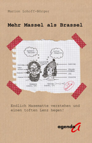 Marion Lohoff-Börger, geboren 1965, wohnt seit ihrem Studium in den achtziger Jahren in Münster und bekommt Heimweh, sobald sie die Stadtgrenzen verlässt. Wenn sie nicht klappernd mit ihren nostalgischen Schreibmaschinen Gedichte schreibt, findet man sie undercover Lyrik verkaufend auf Kreativmärkten oder in ihrem Schrebergarten, wo sie mit mehr oder weniger Erfolg ihre Matrelen verkallibort (Kartoffeln pflanzt). Mehr Massel als Brassel ist ihr erstes Buch im agenda Verlag und ihrer Faszination für die alte untergegangene Geheimsprache Masematte zu verdanken. Auf vergnügliche Weise erfährt die Leserschaft, ob Münster jovel oder schofel ist und in einem nicht allzu ernst gemeinten Grundkurs Masematte, wie man sich standesgemäß in einer Katschemme (Kneipe) auszudrücken hat. Kurze humorvolle Texte erzählen, wie das Leben vom Kotens-Wuddi (Kinderwagen) bis zum Peigelscharrett (Leichenwagen) so spielt. Die Autorin rakawehlt (erzählt) mit viel Schmackes drei Märchen der Gebrüder Grimm und lässt es am Ende sogar hamel (sehr) weihnachten. Gut gelaunt und mit viel Sprachwitz, aber manchmal mit nachdenklich stimmenden Anklängen, lässt Marion Lohoff-Börger ein unbedingt erhaltenswertes Sprachgut der Stadt Münster wiederaufleben. Sie wünscht ihrer Leserschaft „hamel Jontev“ (viel Spaß) beim Lesen und „dat Ihr euch auch ömmes hamel beömmeln tut“.