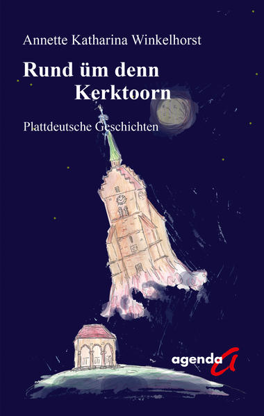 Dieses Buch beschäftigt sich mit „Döhnekes“, die sich rund um den heimischen Kirchturm abspielen. Einerseits werden Erinnerungen aus dem Heimatdorf der Autorin zum Besten gegeben, andererseits auch aktuelle Geschichten aus der heutigen Zeit erzählt. Die Anekdoten, verfasst in münsterländischem Platt, sind voller tiefsinnigem und zeitweilig schrägem Humor. Die Leser erfahren, wie der Eierlikör in das Münsterland gelangt, eine Kittelschürze evakuiert wird und was es mit Mondraketen, Tupperpartys und dem richtigen Umgang mit Quasselstrippen auf sich hat. Aber auch alte Traditionen wie das „Hochtietsnöögen“ oder das „Schweineschlachten“ werden in humorvoller Weise erläutert. Eine kleine Exkursion in die Geschichten des Dorfes, rund um den Kirchturm, entführt die Leserschaft in die Zeit des 30-jährigen Krieges, dessen Spuren noch immer sichtbar sind. Die Autorin Annette Winkelhorst, geboren und aufgewachsen in dem Dorf Wessum bei Ahaus, schreibt seit Jahren Kurzgeschichten und Gedichte in münsterländischem Sandplatt. Ihre Generation ist eine der letzten, die mit dieser schönen und alten Sprache aufgewachsen ist und auch heute noch fließend beherrscht. Sie lebt seit über 30 Jahren im Ruhrgebiet und ist dort als Ergotherapeutin tätig. Im Jahr 2015 veröffentlichte sie im agenda ­Verlag Münster ihr erstes Buch „PlattFormen“, zwei Jahre später erschien der zweite Titel „Iss datt noch achter Coesfeld?“. Das neue Buch ist eine Hommage an ihre Heimatgemeinde Wessum, in der die altgotische Kirche noch immer das Herz des Dorfes darstellt.