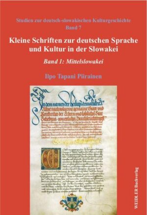Kleine Schriften zur deutschen Sprache und Kultur in der Slowakei | Bundesamt für magische Wesen