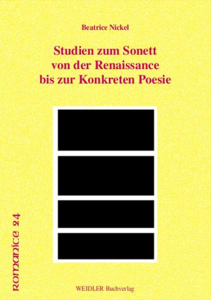 Studien zum Sonett von der Renaissance bis zur Konkreten Poesie | Bundesamt für magische Wesen