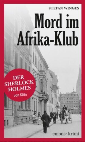 DER SHERLOCK HOLMES von Köln - van Larkens zweiter Fall Köln um 1895. Beim Karnevals-Bankett des exklusiven 'Kölner Afrika-Klubs' geschieht ein Mord. Ein Fremder wird erstochen und sein mutmaßlicher Mörder, ein Schwarzafrikaner, auf der Flucht erschossen. Für Kommissar Strammel ist der Fall klar, wurde der Täter doch anscheinend in flagranti überrascht. Aber Marius van Larken hat Zweifel.