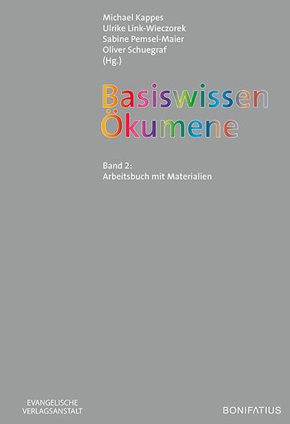 Das Spezifische und Neuartige dieses zweibändigen Grundlagenwerkes gegenüber anderen Einführungen in die Ökumene liegt in der praxisorientierten Konzeption. Die Beiträge der Bände sind von einem multilateral besetzten Autorenteam ökumenischer Theologinnen und Theologen mit religionspädagogisch-didaktischer Erfahrung und Ausrichtung verfasst worden. Ein Grundlagenwerk zur Einführung in die Ökumene mit praxisorientierter Konzeption. Der erste Band bietet in 15 Kapiteln grundlegende Beiträge zu zentralen ökumenischen Fragestellungen. Das Themenspektrum reicht von der Darstellung geschichtlicher Entwicklungen und konfessionskundlicher Informationen über die Behandlung klassischer Kontroversfragen (Sakramente, Kirchen- und Amtsverständnis, Ethik) bis hin zu den Praxisfeldern des konziliaren Prozesses, des konfessionell-kooperativen Religionsunterrichtes und der ökumenischen Arbeit vor Ort. Da Band 1 in sich abgeschlossen ist, eignet er sich sowohl zum Selbststudium als auch in Verbindung mit Band 2 als Grundlagen- und Begleitbuch für Kurse im Studium, in der Schule, in der Aus- und Fortbildung kirchlicher Mitarbeiter und in der Erwachsenenbildung. Band 2 enthält Angebote, wie die in Band 1 behandelten ökumenischen Themen in Kursen, Seminaren oder Fortbildungsveranstaltungen der genannten Zielgruppen zu bearbeiten, umzusetzen und zu vertiefen sind. Ein Arbeitsbuch mit Materialien.