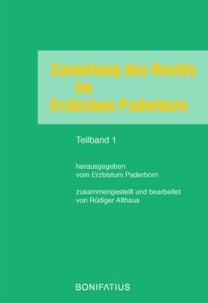 Die Rechtssammlung entstand aus dem Wunsch, einschlägige rechtlich relevante Dokumente sowie bedeutende Hinweise für das kirchliche Leben im Erzbistum Paderborn leicht und übersichtlich zur Hand zu haben, um sich orientieren zu können. Dabei wurde die Konzeption schwerpunktartig auf den Gebrauch in den Pfarreien zugeschnitten. Das Buch enthält in systematischer Ordnung über 800 Dokumente