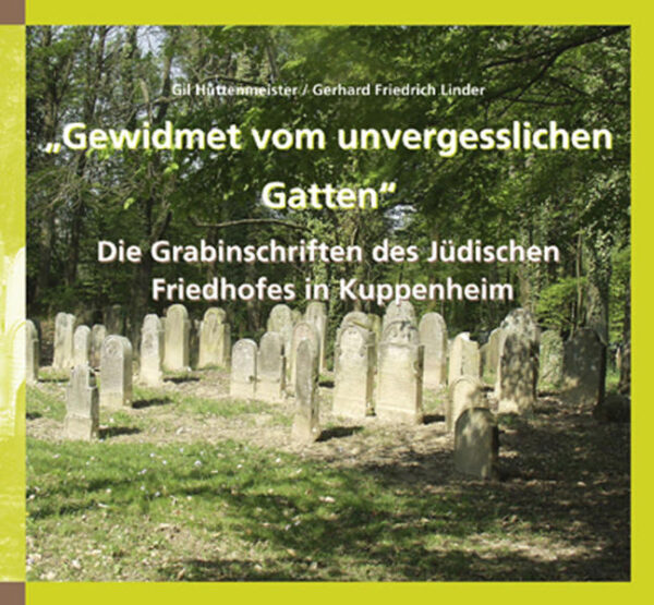 Der jüdische Friedhof in Kuppenheim ist einer der größten und bedeutendsten am Oberrhein. Er diente als Verbandsfriedhof vielen Gemeinden der Umgebung als Begräbnisplatz. Mit seinen über 1000 erhaltenen Steinen ist er ein Spiegel der jüdischen Gemeinde und eine wichtige genealogische Quelle.“Für die Dokumentation wurden Familienbücher und Sterberegister, soweit erhalten, ausgewertet. Sie umfasst die hebräischen und deutschen Inschriften, eine Übersetzung der hebräischen Texte, ausgewählte Fotos sowie ein ausführliches Register mit Familiennamen, Vornamen, Eltern- und Gattennamen, Lebensdaten, Ortsnamen, Berufen und Gemeindestellung, Symbolen und Ornamenten und Grabsteinnummern, ferner einen Lageplan mit Einzeichnung aller Grabsteine. Eine ausführliche Einleitung beschreibt die Geschichte des Friedhofes, die Inschriften, Art und Bedeutung der Symbole, Herkunft der Familiennamen, mit Tod und Friedhof zusammenhängende Bräuche und anderes Wissenswerte.