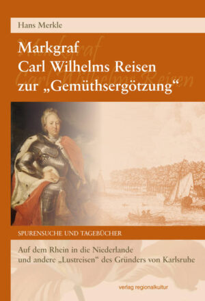 Dem Alltag entfliehen, ausspannen, den Liebhabereien nachgehen – Markgraf Carl Wilhelm, der Gründer von Karlsruhe, erfüllte sich diese Wünsche. Unternahm er seine ersten Reisen nach Amsterdam und Venedig noch mit der Postkutsche, leistete er sich bald eine eigene Jacht und schipperte mit seinen Vertrauten, einem kleinen Harem, Musikanten und reichlich Dienstpersonal auf dem Rhein in die Niederlande und nach Frankfurt. Ein Barockfürst als Urlauber. Was bisher wohl kaum jemandem bekannt sein dürfte, wird nun von Hans Merkle ans Licht gebracht. Akribisch durchleuchtet der Autor erstmals die handschriftlichen Tagebücher von Johann Ernst Bürcklin, seines Zeichens Hofrat und Geheimsekretär, der den Markgrafen stets begleitete. Aus erster Hand berichtet Bürcklin von den Kreuzfahrten des Fürsten zu dessen „Gemüthsergötzung“. Wir erfahren, dass der Markgraf dabei „Fünfe grade sein ließ“ und die Hofetikette weitgehend außer Kraft setzte. Ohne Scheu schildert Bürcklin auch solche Reiseerlebnisse und Vorkommnisse, die heutzutage in der Boulevardpresse nachzulesen wären. Dieses auf Originalquellen gestützte Buch bietet einen neuen Blick auf die Person des Markgrafen und ist nicht nur für Geschichtsinteressierte eine spannende Lektüre.