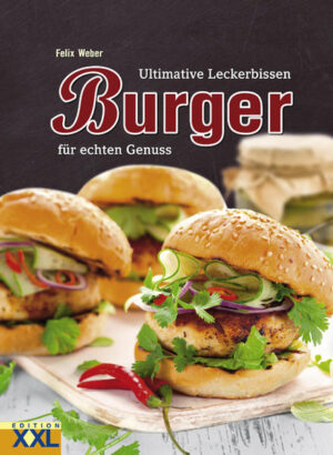 Knusprige Brötchen, saftige Pattys, knackfrische Beilagen: alles selbstgemacht - und schon wird aus dem beliebten Fastfood eine Delikatesse zum Reinbeißen! Mit Genießer-Rezepten wie Pulles Pork Burger mit Chili und Rucola, Kichererbsen-Spinat-Burger oder Fisch-Burger mit Ingwer-Mayo können Sie auch verwöhnte Gaumen überzeugen. Hier findet jeder sein Burger-Glück! - Alle Rezepte werden ausführlich beschrieben. - Im Ratgeber finden Sie alles, was Sie über Buns, Pattys und Toppings wissen müssen. - Mit Rezepten für passende Beilagen wie Coleslaw, Wedges oder Soßen.