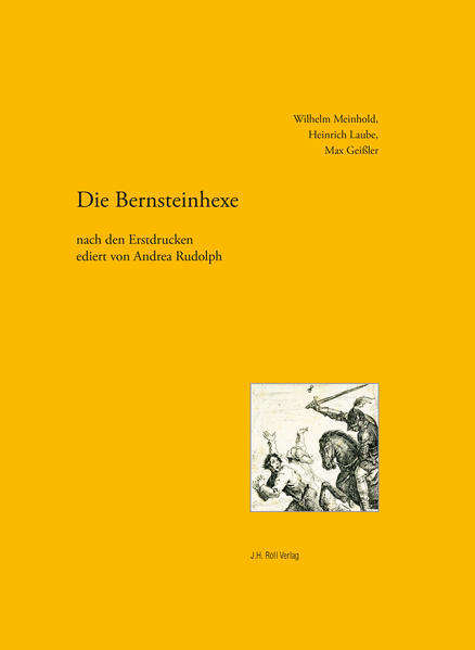 ... Nach den Erstdrucken editiert von Andrea Rudolph. Die Entfaltung des Motivs der Bernsteinhexe formt auch eine kleine literarische Reihe. Wilhelm Meinholds, Heinrich Laubes und Max Geißlers Werk bieten der Forschung die Möglichkeit, Potential, Leistungen und Grenzen dieses Sto. es und seine Partizipation an ästhetischen, sozialen und politischen Fragen einzuschätzen. Die drei Autoren schufen sich in der Hexe ein Medium fu?r die Gestaltung zeitgenössischer Orientierungsfragen. Diese waren der Resonanzboden, über welchem die Überlieferung historischer Hexenverfolgungen ins Schwingen kam.