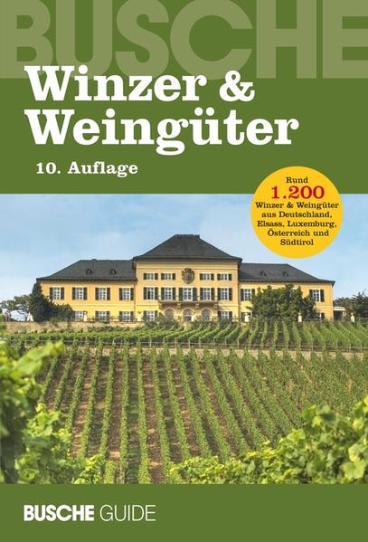 Der BUSCHE GUIDE „Winzer & Weingüter“ ist ein deutschsprachiger Weinführer, der rund 1.200 Weingüter, Winzergenossenschaften und Kellereien in Deutschland, Elsass, Luxemburg, Österreich und Südtirol übersichtlich und anschaulich präsentiert. Außerdem enthält das Buch viele Infos zum Thema Wein, von der interessanten Geschichte der vielfältigen Weinanbaugebiete bis zur Kombinierbarkeit von Weinen mit bestimmten Speisen. Weitere Inhalte: Kartographie zu den Weinanbaugebieten, Weinlexikon, Ortsregister.