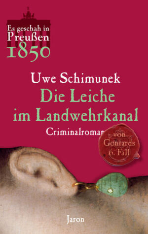 Im Spätsommer 1850 steht eines der größten Bauvorhaben Preußens, der Landwehrkanal südlich von Berlin, kurz vor seiner Fertigstellung. Von der Königlichen Akademie wird auch Oberst-Lieutenant Christian Philipp von Gontard zu den Bauarbeiten beordert. Und als er gemeinsam mit dem Initiator dieses Entlastungskanals für die Spree, dem Stadtplaner Peter Joseph Lenné, die Baustelle begutachtet, machen sie eine grässliche Entdeckung: Im Kanalwasser schwimmt eine Leiche. Bei dem Toten handelt es sich um den Privatsekretär Cornelius Puch, und Criminal-Commissarius Werpel ist mit den Ermittlungen betraut. Doch Gontard stellt eigene Nachforschungen an. Während sich rund um den Kanalbau der Baumeister Cornelius Häußler und der Oberregierungsrath Erhardt von Richtenau des Mordes verdächtig machen, nimmt Gontard vor allem den adligen Herrmann von Traunstein ins Visier, für den Puch tätig war. War dessen Angetraute, die reizende Opernsängerin Martha von Traunstein, der Grund für eine Auseinandersetzung mit tödlichem Ausgang? Die junge, lebenslustige Frau scheint amourösen Abenteuern nicht abgeneigt, auch Gontard macht sie schöne Augen. Immer rätselhafter wird der Fall, als eine weitere Leiche am Kanal aufgefunden wird …