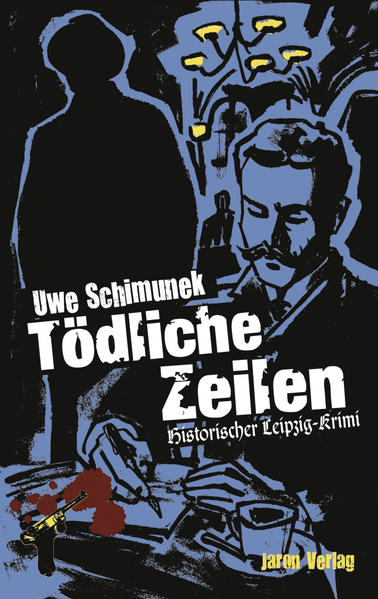 1907: Leipzig ist das unumstrittene Zentrum des deutschen Buchs. Das Geschäft mit Gedrucktem boomt, und in der Messestadt hat sich eine schillernde literarische Szene entwickelt. Zu ihr gehört auch der Bohemien Thomas Kutscher, der unter einem Pseudonym Detektivgeschichten verfasst. Als Kutscher eines Tages nach einem Termin mit dem Verleger Rollnik die Straße betritt, erschrickt er fürchterlich: Direkt vor dem Gebäude liegt eine Leiche. Kutscher erkennt den Mann sofort: Es handelt sich um den bekannten Literaturkritiker und Herausgeber der „Bacchus-Blätter“ Claudius Orlog. Alles deutet darauf hin, dass er von einem Dachziegel erschlagen wurde, der direkt neben ihm liegt. Doch Kutscher beginnt daran zu zweifeln, als er Orlogs völlig unversehrten Hut findet. Zudem herrscht schönstes Winterwetter, kein Wind geht. Kurz entschlossen zieht er seinen Freund, den Polizeireporter Edgar Wank, ins Vertrauen. Wank, der seit einigen Jahren für die „Leipziger Zeitung“ schreibt, beschäftigt sich zwar gerade mit dem spektakulären Urheberrechtsprozess um die Werke des Unterhaltungsschriftstellers Karl May, verspricht aber, Nachforschungen anzustellen. Er stößt auf mögliche Erklärungen für Orlogs Tod: Der Literaturkritiker war bei der Leipziger Central Bank hoch verschuldet, und er lag in einer Fehde mit einem Schriftsetzer. Doch als plötzlich auch noch der Sohn des Verlagshauses Rollnik ums Leben kommt, beginnt Wank zu ahnen, dass die Wahrheit ganz woanders zu suchen ist … Der versierte Krimi-Autor Uwe Schimunek hat einen packenden Roman geschrieben, der den Leser in die Welt des Druckwesens und der Literatur im Leipzig des frühen 20. Jahrhunderts entführt. „Tödliche Zeilen“ ist der zweite Roman um den jungen Polizeireporter Edgar Wank.