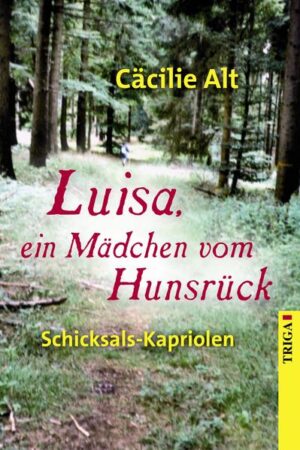 „Luisa, ein Mädchen von Hunsrück“ zeichnet ein dichtes Gesellschaftsbild voller Heimatverbundenheit. Es ist das zehnte Buch der beliebten Hunsrück-Autorin Cäcilie Alt, das diese bei TRIGA - Der Verlag veröffentlicht. "Immer wieder", sagt die Autorin, "kann ich mich zurückversetzen in die Zeit des dörflichen Lebens, die mich von klein an geprägt hat, an Schweres, aber auch an Schönes und Friedliches, das die Menschen erlebt haben." Zwei Hunsrücker Bauernfamilien stehen im Mittelpunkt dieses eindrucksvollen Romans, der von Liebesglück und Liebesleid erzählt, von bäuerlichem Tagwerk im Einklang mit der Natur, vom Krieg, von bitteren Einzelschicksalen und vom menschlichen Miteinander.