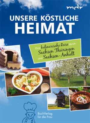 Dieses Buch entstand zur MDR-TV-Serie „Unsere köstliche Heimat“, die im MDR-Sendegebiet in den drei Bundesländern Sachsen, Sachsen-Anhalt, Thüringen ausgestrahlt wird. Eine überaus erfolgreiche, beliebte kulinarische Serie mit über 50 Sendungen in 10 Jahren. Wie die TV-Dokumentation präsentiert das Buch typische, einzigartige Gerichte einer Region, eines Ortes oder einer Familie wie z.B. Wermsdorfer Fischsuppe, Salzwedeler Baumkuchen, Erzgebirgisches Neunerlei, Schusterpfanne, Torgauer Speckkuchen, Tote Oma, Thüringer Rostbrätel, Leipziger Räbchen, Weimarer Zwiebelsuppe, Hirschhornkuchen, Altmärkische Nudelsuppe oder Harzer Würzfleisch. All diese Gerichte zeigen die Vorlieben und den Charakter der Menschen, zu deren Alltag sie gehören. Viele der Rezepte punkten nicht nur mit regionalen Zutaten, sie werden schon seit Generationen weitergegeben und können mit Fug und Recht in die Kategorie "kulturelles Erbe" eingeordnet werden. Was gut zu wissen, aber besser zu schmecken ist! Das Buch bricht durch die gelungene Verbindung von Gastfreundschaft, Traditionsbewusstsein und kulinarischem Erbe eine Lanze für die regionale Küche. Wer mehr als das tägliche Allerlei auf dem heimischen Teller erproben möchte, findet hier von deftiger Fleischeskost bis zu leckeren süßen Schlemmereien mit Sicherheit das Richtige. Probieren Sie es aus. Wir wünschen Guten Appetit.