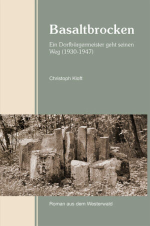 Die Geschichte ist eigentlich kaum zu glauben, die Christoph Kloft hier aus der Vergangenheit seiner Heimat erzählt. Da wird im Jahre 1930 in einem kleinen Westerwalddorf ein katholischer, konservativer Bauer Dorfbürgermeister. Er ist bekanntermaßen ein Nazi-Gegner, behält aber auch nach Hitlers Machtübernahme sein Amt und schafft es mit Beharrlichkeit und der Unterstützung der Mehrheit der Dorfbewohner, Ortsbürgermeister zu bleiben. Trotz verschiedener Anfeindungen in der Folgezeit kann er sich in dem kleinen, abgelegenen Ort halten und als dann Hitlers Eroberungskrieg mit der Eroberung Deutschlands endet, ist wiederum er es, der mit einer weißen Fahne auf die Amerikaner zugeht. Wegen seines guten Leumunds wird er von diesen als Bürgermeister bestätigt und übt sein Amt weiter aus, bis er 1947 aus Altersgründen zurücktritt. Christoph Kloft gelingt in 'Basaltbrocken' die eindringliche Schilderung der Lebenssituation im Westerwalddorf in den 30er und 40er Jahren. Die dörfliche Gesellschaft, konservativ-religiös geprägt und bestimmt durch die Notwendigkeiten des bäuerlichen Jahresablaufs, wird konfrontiert mit der Nazi-Herrschaft, die sich fortschrittlich gibt und versucht, in alle Lebensbereiche einzudringen. Einige spüren schon früh, wohin die NS-Politik führen wird, andere sind selbst am Ende des schrecklichen Krieges noch gläubige Nazis. Kloft schildert kenntnisreich und einfühlsam die verschiedenen Dorf-Charaktere und schreibt so ein lebensnahes Stück Geschichte unserer Region.