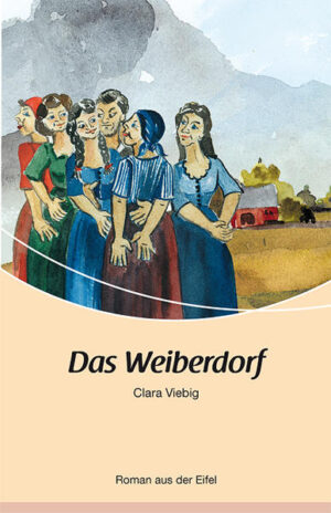 Ein kleines Dorf in der Eifel, abseits der großen Straßen und der Eisenbahn, ist der Schauplatz dieses Romans. In den 70er Jahren des vor-vorigen Jahrhunderts verdingen sich praktisch alle arbeitsfähigen Männer des Ortes bei den aufblühenden Stahlwerken im Ruhrgebiet. Sie werden Gastarbeiter und sehen ihre Heimat und ihre Familien nur noch zweimal im Jahr. Dann wird gefeiert und getanzt, dann wird versucht, das versäumte Leben nachzuholen, bis sie nach zehn Tagen wieder abreisen müssen. Zurück bleibt ein Dorf ohne Männer, das Weiberdorf. Clara Viebig nimmt die Geschichte eines kleinen Falschmünzers zum Ausgangspunkt ihrer Beschreibung der Lebensumstände in Eisenschmitt bei Manderscheid, dessen Identität im Namen 'Eifelschmitt' kaum verhüllt wird. Weder Held noch Anti-Held ist dieser Peter Miffert, der mit seinem lahmen Bein nicht in die Ferne zum Geldverdienen ziehen kann. So bleibt er zurück im Dorf, aber selbst in der Rolle als Hahn im Korb wirkt er wie ein Opfer der Umstände - genau wie die Frauen, die sich um ihn bemühen. Die müssen während der langen Abwesenheit der Männer die Arbeiten im Haus und auf den Feldern allein erledigen, und daß sie dann auch noch auf andere Gedanken kommen, hat 'Das Weiberdorf' seinerzeit auf den Index der katholischen Kirche gebracht. Dabei schildert Clara Viebig deutlich die Umstände, die ihre Figuren zum Handeln führen, alles wirkt verständlich und menschlich. In ihrer vielleicht etwas versteckten Sympathie für die Eifeler hat sie den Frauen und Männern von 'Eifelschmitt' ein literarisches Denkmal gesetzt. In Eisenschmitt aber erinnert inzwischen ein Relief am Dorfbrunnen an die Autorin des Weiberdorfes.