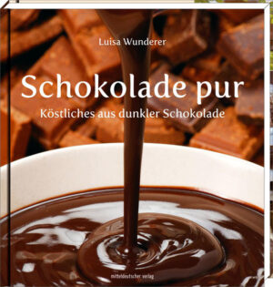 Luisa Wunderer hat mit 13 Jahren ein Buch geschrieben, in dem sie die schokoladigsten Rezepte aus aller Welt zusammengetragen hat. Mit ihrer Hilfe gelingen Köstlichkeiten wie Brownies, Muffins, Erdbeerkuchen, Himbeer-Tarte, LuiSachertorte, Mousse au Chocolat, Pistazien-Marzipan-Pralinen, Schokoladen-Chili-Parfait, Schokoladensoufflé und Trüffel auch zu Hause. Luisa hat dabei Wert darauf gelegt, dass die Rezepte einfach sind und nur natürliche Zutaten verwendet werden. Neben den Genuss verheißenden Rezepten enthält das Buch Informationen zur Geschichte und Verarbeitung des Kakaos und zu den Wirkstoffen von Bitterschokolade sowie wertvolle Tipps und Tricks für das Backen mit der dunklen Süßigkeit. In der Rubrik „Mein Tipp“ gibt die junge Autorin zu jedem Rezept ganz persönliche Anregungen zu Verfeinerung, Beschaffung der Zutaten oder Variationen.