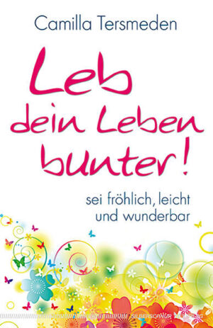 Sei fröhlich, leicht und wunderbar Jede Zeile in diesem Buch animiert dazu, mehr Freude im Leben zu haben, seine Batterien wieder aufzufüllen, um gewappnet zu sein, wenn der Wind wieder einmal weht und der Regen stärker fällt. Es ist ein Aufruf zu mehr Lebensfreude, zu einer Kultur der Leichtigkeit, der Ruhe, Muße und der Vergnüglichkeit. Camilla Tersmeden lässt uns eintauchen in die magische und äußerst bunte Welt der Feen, Engel und Elohim. Diese wunderbaren Helfer zeigen uns, dass das Leben eine Spielwiese ist und es an uns selbst ist, uns das Beste herauszupicken. Dass wir das Recht haben, unsere Träume zu leben, Grenzen zu überschreiten und den Himmel auf Erden zu leben. Entdecke daher jetzt, wie du jeden Tag mehr und mehr mit Freude, leichter und bunter leben kannst!