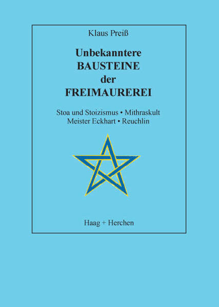 Stoa und Stoizismus. Mithraskult. Meister Eckhart. Reuchlin Zum Buchinhalt: Älteste kaum beachtete und bekannte Quellen der Freimaurerei vor Jahrtausenden: Das altägyptische Henkelkreuz (identisch mit dem freimaurerischen TAU-?Zeichen) und andere Inhalte des Osiris-?Mythos-davon beeinflußt die Philosophie der Stoiker-Analyse der Übereinstimmungen zwischen Stoa einerseits und andererseits freimaurerischer Lehre und freimaurerischen Ritualen-der Mithraskult eine parallele Erscheinung zum Stoizismus, insbesondere deutlich bei Marc Aurel-Scholastik und Deutsche Mystik (Meister Eckhart) als weniger bekannte Quellen der Freimaurerei, deren Kenntnis jedoch für das Verständnis freimaurerischer Begriffe unerläßlich ist-schließlich die christliche Kabbala der beginnenden Neuzeit und die sogenannten ‘Römischen Akademien’ als ebenfalls eindeutige Quelle der ersten freimaurerischen Rituale der Londoner Großloge in den Anfängen des 18. Jahrhunderts. Zum Autor: Klaus Preiß, Dr.rer.pol., Jahrgang 1928, verheiratet, zwei Töchter-nach Banklehre und einem Studium der Betriebs-? und Volkswirtschaftslehre mehrere Jahre Universitätsassistent in Hamburg-sodann Tätigkeit im Bankensektor, insbesondere als Vorstand einer genossenschaftlichen Zentralbank in Hamburg und Hannover-seit 1977 Freimaurer in einer Loge des Freimaurer-? Ordens in Hannover-nach der Pensionierung 1989 private Studien-diverse Veröffentlichungen, darunter die Bücher Über das menschliche Verhalten (1994), Management der Gefühle (1997), Freimaurerei und Ethik (1999 und zweite ergänzte und überarbeitete Auflage 2006).