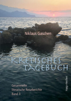 Auf den Spuren seines vorgehenden, noch gänzlich fiktiven Romans Der Winter auf Gavdos erkundet der Autor nunmehr höchst real diese kleine, sehr karge und menschenarme südkretische Insel und genießt in philosophischer Nachdenklichkeit Nacht für Nacht den gigantischen südlichen Sternenhimmel über sich. Er sucht und findet – gelegentlich geradezu verblüffende – Übereinstimmungen zwischen dem intuitiv Phantasierten und dem nachträglich auf Gavdos tatsächlich Vorgefundenen. Einige Tage später reist er – wiederum per Autofähre – zurück nach Kreta, der Wiege der europäischen Kultur, nach Chania, Rethymno, Heraklion (Iraklio) und Knossos. Mit wachen Sinnen durchstreift der Autor Sehenswürdigkeiten und Museen und beschäftigt sich fast andächtig mit der eindrücklichen archaischminoischen Kultur. Vor antiken Kulissen berichtet Niklaus Gaschen auch von seinen alltäglichen touristischen Erfahrungen. Niklaus Gaschen (Dr. med.) ist unabhängiger Schriftsteller in Thun mit einem in seiner Fülle und Vielfalt höchst beeindruckenden belletristischen und essayistischen Werk.