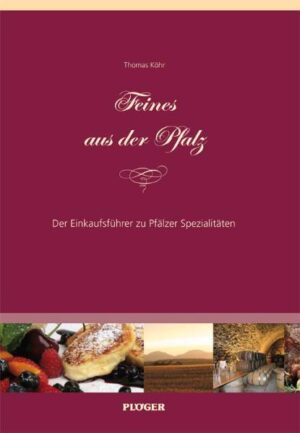 Wer Pfalz sagt, denkt an erlesene Weine, vielleicht auch an Leberwurst, Saumagen oder „Grumbeere“. Dass die Pfalz eine Fülle von weiteren regionaltypischen Produkten und Spezialitäten zu bieten hat, wissen die wenigsten. Doch wer sich umschaut und umhört in den Hofläden und bei den Direktvermarktern im Kuseler Musikantenland und der Rheinebene, wer nachforscht auf den Bauern- und Wochenmärkten zwischen Donnersberg und Zweibrücken, im Naturpark Pfälzerwald oder im Weinland entlang der Deutschen Weinstraße, stößt auf eine Fülle von ganz individuellen Produkten wie etwa Sonnenblumenöl oder Schafssalami, Apfelsekt oder Rhabarberwein, Weinsenf oder Bärlauchpaste. In großer Menge stehen diese Produkte meist nicht zur Verfügung, und sie sind auch nicht an jedem Ort – und zu jeder Jahreszeit – zu haben. Aber gerade das macht beim „Feinen aus der Pfalz“ den Reiz aus. Das vorliegende Buch beschreibt diesen Schatz an regionalen Spezialitäten und nennt 250 Adressen und über 250 Produkte für Hofeinkauf und Direktbezug in allen Teilen der Pfalz. Damit ist dieses Buch Einladung und Verführung zugleich: eine Einladung, die kulinarischen Schätze der Pfalz zu erkunden und eine Verführung, sie zu kosten und auch in der Küche zu verwenden. In diesem Sinne wünschen wir Ihnen viel Spaß bei Ihrer persönlichen Entdeckungsreise zu den Pfälzer Leckereien.