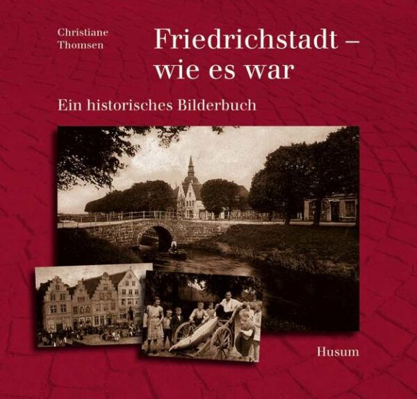 Kopfsteinpflaster, Rosenstöcke, schmucke Treppengiebel und Burggräben mit Lindenbäumen - so präsentiert sich Friedrichstadt heute. Wer schon einmel im "Holländerstädtchen" zwischen Eider und Treene gewesen ist, wird es beim Blättern in diesem Buch sofort wiedererkennen, auch wenn die historischen Aufnahmen aus dem Zeitraum von etwa 1890 bis in die 1950er Jahre stammen - denn auch heute lässt sich vieles vom "alten" Friedrichstadt entdecken.