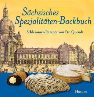 Sächsische Spezialitäten zum Nachbacken: Der weltberühmte Dresdner Christstollen, die unvergleichlichen Leipziger Lerchen, Dresdner Eierschecke, Pulsnitzer Pfefferkuchen, Schlesischer Streuselkuchen, Russisch Brot oder Luisentorte - nur einige von Dutzenden Torten- und Gebäckspezialitäten, die Sachsen zum süßen Herzen Deutschlands machen. Weil seine Herrscher wahre Schlemmer, die "Kaffee-Sachsen" schon immer große Genießer und die einheimischen Bäcker herausragende Meister ihres Faches waren, wurde das Königreich der Wettiner bereits vor über 150 Jahren zum Mekka der Feinbackwaren Europas. Dieser großartigen Tradition fühlen sich die Innungen der Zunft bis heute verpflichtet. Erstmals stellt dieses Buch die Geheimnisse der 50 berühmtesten Spezialitäten aus dem Sachsenland vor, laden prächtig illustrierte Rezepte zum Nachbacken, Probieren, Naschen ein. Ob Kaffee- oder Teegebäck, feine Kuchen, Beben, Küchlein, Blätterteig- und Plunderstücke, Windbeutel, Torten oder Konfekt - die Juwelen der Bäcker- und Konditorenkunst wurden extra vom Dresdner Spezialitätenhersteller Dr. Quendt und der Bäko Mittel- und Ostsachsen ausgewählt. Anekdotenreich gewürzte Texte lassen die Geschichte des edlen Naschwerks lebendig werden, gestatten Einblicke in die Backstuben vergangener und heutiger Tage. Lassen Sie sich mit den teilweise erstmals publizierten Rezepten dieses Sächsischen Spezialitäten-Backbuchs entführen in das Reich der Süßigkeit, erleben Sie den siebenten Kuchen-Himmel! Ein unverzichtbares Nachschlagewerk und köstliches Präsent aus Sachsen, das Ihnen lebenslang einzigartige Gaumenfreuden bringt. Inhalt: Vorwort · Sachsen - das deutsche Kuchenmekka: Unser Bäckergewerbe im Mittelalter · Der Papst und der Echte Dresdner Christstollen® · Schlemmer-Kurfürst August der Starke · Leipzigs „Arabischer Coffee Baum“ und andere Kaffeehäuser · Wie Sachsen zum Kuchenland wurde · Die Pfefferkuchen-Stadt Pulsnitz · Berühmte Residenz-Konditoreien bis 1945 in Elbflorenz · Das heutige Bäcker- und Konditoren-Handwerk · Feine Torten und Sahnestücke: Altenburger Quarksahnetorte · Chemnitzer Kirschsahnetorte · Dresdner Kaffeekranz · Fürst-Pückler-Schnitte · Leipziger Kaffeetorte · Luisentorte · Oberlausitzer Baumkuchenspitzen · Torgauer Kirschrolle · Feine Kuchen und Bäben mit Hefeteig: Erzgebirgischer Ardäppel- oder Kartoffelkuchen · Dresdner Eierschecke · Gefüllter Lommatzscher Bienenstich · Neukircher Zwieback · Oberlausitzer Kleckselkuchen · Sächsische Bäbe (Gugelhupf) · Sächsische Obstkuchen - von Apfel bis Stachelbeere · Sächsischer Pfannkuchen · Sächsischer Zwiebelkuchen · Schlesischer Mohnkuchen · Zucker-Streuselkuchen · Echte Dresdner Stollen und Striezel: Dresdner Mandelstollen · Dresdner Mohnstollen und Mohnstriezel · Echter Dresdner Christstollen® · Sächsisches Oster- und Reformationsbrot · Windbeutel und Spritzkuchen: Spritzkuchen · Windbeutel, Kirschsahneringe und Eclairs · Konfekt und Pfefferkuchen: Dresdner Dominosteine · Dresdner Makronenlebkuchen · Pulsnitzer Pfefferkuchen · Feine Blätterteig- und Plunderstückchen: Dresdner Apfelstrudel · Dresdner Prasselkuchen · Feines Käse- und Salzgebäck · Leipziger Lerchen® · Sächsische Streuselschnecke · Schillerlocken · Schweinsohren · Zwickauer Vanillebrezel · Feine Rührkuchen und Küchlein: Borsdorfer Obsttörtchen · Meißner Quarktorte ohne Boden · Stötteritzer Selterswasserkuchen · Feines Kaffee- und Teegebäck: Altzellaer Zimtsterne · Dresdner Russisch Brot oder Patience · Dresdner Spritzkringel · Erzgebirgische Anis- oder Vanilleplätzchen · Florentiner oder Sesamkonfekt · Großröhrsdorfer Spekulatius · Heidesand und Schwarzweiß-Gebäck · Kalter Hund · Königs-Makrönchen · Radebeuler Stäbchen · Spezialitäten mit Kartoffelteig: Bautzner Quarkkeulchen · Plauener Aschkuchen-Auflauf · Sachsens Spezialitäten-Bäcker Dr. Quendt: Mit einem Hoflieferanten des Kaisers fing es an · Alte Rezepturen überstehen alle Mangeljahre · Konditor Dr Quendt setzt die Tradition fort · Die Genuss-Manufaktur unter dem Dach der Lambertz-Gruppe · Quellen