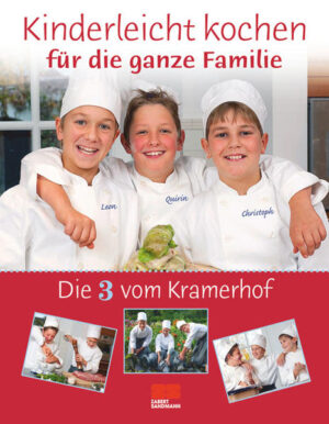 Leon, Christoph und Quirin, die '3 vom Kramerhof', beweisen in diesem Buch, dass Kochen wirklich kinderleicht sein kann. Am Herd zu stehen ist das liebste Hobby des sympathischen Trios aus Niederbayern, das bei der Zubereitung von Klassikern wie Kartoffelsuppe, Nudeln mit Sauce bolognese oder süßen Pfannkuchen nichts anbrennen lässt. Die reich bebilderte Rezeptsammlung ist eine kulinarische Fundgrube für die ganze Familie, garniert mit amüsanten Lausbubengeschichten. Nach dem Motto 'Einfach gut kochen' machen die '3 vom Kramerhof' Lust auf die heimische Küche und bringen dabei Jung und Alt am Herd zusammen.