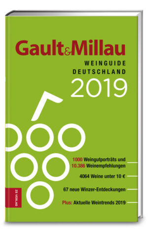 Der Gault&Millau Weinguide ist der meistverkaufte Weinführer Deutschlands (laut Media Control Stand 1.5.2018). Kompetent und genussvoll führt er Liebhaber und Entdecker zu den besten Gütern und Weinen des Landes. Für die Ausgabe 2019 bewertet das renommierte Expertenteam um Chefredakteurin Britta Wiegelmann mehr als 10.000 Weine von rund 1.000 Betrieben. Ob Ikonen, Newcomer oder Wiedererstarkte, kein Gut von Bedeutung fehlt in diesem Standardwerk. Abgerundet wird das Buch durch Berichte und Meinungen zu aktuellen Trends der Szene. Ein Genusswegweiser mit viel Substanz.