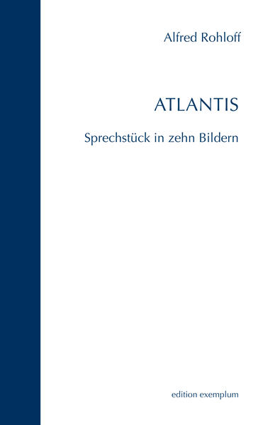 Im Jahr 2000 verfasste Alfred Rohloff dieses Sprechstück, das vom Konflikt zwischen den »Atlantikern« und »Rustikanern« erzählt - oder vielmehr von den Verwicklungen aus Machtgier, Angst und Vorurteilen auf Seiten der Atlantiker: Politik, Medien, Experten und Volk ergehen sich im Entwurf eines Feindbildes, das immer realer und bedrohlicher erscheint, je mehr man darüber redet, bis schließlich ein nervöses Fingerzucken ausreicht, um die befürchtete Katastrophe selbst herbeizuführen. Resigniert muss der Autor 16 Jahre nach Entstehen des Stückes und in Anbetracht aktueller Fluchtbewegungen feststellen, dass »Atlantis« trotz aller Fiktionalität traurige Parallelen zum Fortgang der Weltgeschichte aufweist. Auch vor dem Hintergrund kriegerischer Auseinandersetzungen im 20. Jahrhundert wurden Feindbilder nicht abgebaut und Monopolstellungen nicht aufgegeben. Und so ist der Abschreckungszaun aus »Atlantis« inzwischen Realität geworden.