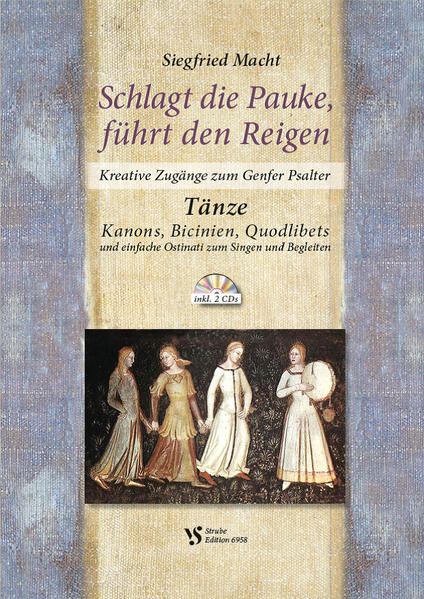 Psalmen singen und-tanzen?! Selbstverständlich, das „fordern“ nicht wenige Psalmen in ihrem ureigensten Wortlaut: „Du hast mir meine Klage verwandelt in einen Reigen“ (Psalm 30,12), oder auch „Schlagt die Pauken, führt den Reigen, klingen lasst der Flöte Ton!“ (Psalm 150 nach Jorissen) oder die Anweisung am Anfang von Psalm 53, „Vorzusingen beim Reigentanz.“ Siegfried Macht hat die tänzerische Leichtigkeit der Melodien des Genfer Psalters wiederentdeckt: Er setzt die ursprüngliche Bewegungsenergie dieser Musik frei, die beim sitzenden Singen in der Kirchenbank verloren geht-und liefert in einem umfassenden Kompendium mit insgesamt 4 CDs mit Tonbeispielen den überzeugenden Beweis, wie kreativ sich die Psalmen tatsächlich singen und tanzen lassen!