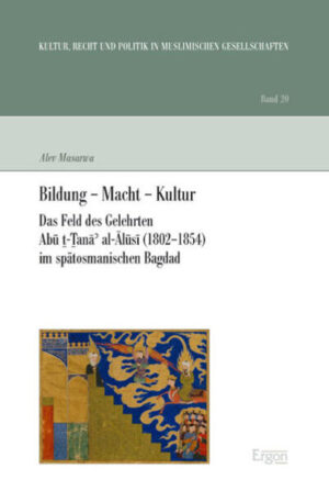 Wie kaum ein anderer Raum weist der Irak im 19. Jahrhundert eine gelehrte und literarische Dichte auf, die der bisherigen kolonialistisch geprägten Auffassung vom Niedergang der Gelehrtenkultur diametral gegenübersteht. Das kulturelle Feld Abu t-Tana al-Alusis (1802-1854), als Mufti, Literat und Exeget einer der bedeutsamsten und einflussreichsten Gelehrten seiner Zeit, repräsentiert sich als ein weit ausdifferenzierter, heiß umkämpfter Raum: Mächtige Gelehrtenfamilien konkurrieren in enger Verzahnung mit Politik und administrativer Elite um Macht und Einfluss. Das Gelehrtentum fungiert hierbei als Umschlagplatz für die Generalisierung der Machtethik und für die Kanonisierung von Bildung. In dieser Studie wird systematisch der geschichtliche, biographische, kulturelle und politische Hintergrund beleuchtet, vor dem Person und Wirken Abu t-Tana's verständlich werden, vor dem ebenso das Verständnis der osmanenzeitlichen Gelehrtenkultur erhellt wird. Hierfür wird nicht nur das verklärte Bild einer selektiven Rezeption Alusis als Vorbote der Nahda und der Salafiyya aufgebrochen, sondern auch der Selbstentwurf über das gelehrte Selbst in den eigenen Texten. Das Prisma, das auf ihn und sein Umfeld gerichtet ist, lenkt das Augenmerk auf die Dynamik einer feingegliederten Elitenkultur, die Bedingungen für die Verfahren textlicher Produktion und die Rolle Alusis in ihr. Zutage tritt, entgegen seiner bisherigen Rezeption, ein äußerst vielseitiger Gelehrter sowie ein exzellenter Stratege, der in allen seinen Texten seiner mühsam durchgefochtenen Reputation nachhaltig Geltung zu verschaffen versuchte.