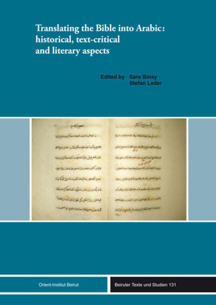 The translation of the Bible into Arabic combines interreligious, intercultural and historical aspects. Translating the Bible is related to multi-confessional and multilingual backgrounds which were-and are-particularly present in Lebanon. The translation of the Bible, again, seems to be part of a broader encounter be-tween Western and Eastern cultural products which accelerated from the 19th cen-tury onwards. The translation here implied agents from various cultures being en-gaged in cross-cultural transfers. The conference held in December 2008 explored this fascinating process and its history, premises and achievements.