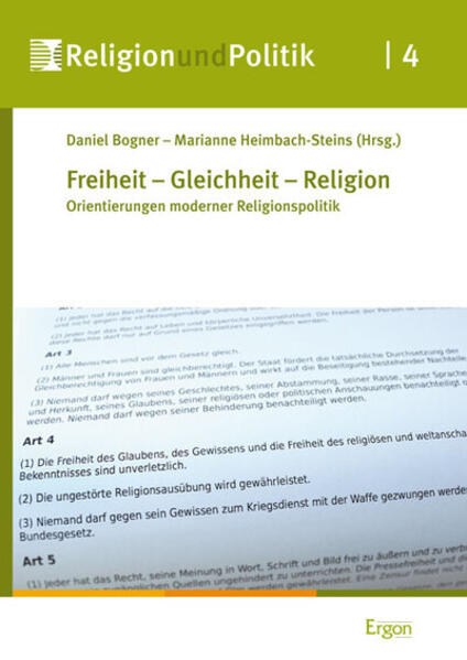 Seit einiger Zeit gibt es eine neue Lage für den Status von Religion in Politik und Öffentlichkeit. Die rechtlichen Debatten um "Staatskirchenrecht oder Religionsverfassungsrecht" zeugen davon, aber auch die vermehrten Zitate eines christlich-jüdischen Erbes deutscher Kultur. Weithin offen ist jedoch, nach welchen sozialethischen Kriterien die erforderliche Verständigung zu Rolle und Spielraum von Religion in Staat, Recht und Gesellschaft erfolgen soll. Im Mittelpunkt der Publikation sollen folgende Fragen stehen: Gibt es einen "unsicheren Boden" der Religionsfreiheit-weil Staat und Gesellschaft ein Wissen darum abhanden gekommen ist, was eigentlich Religion ausmacht? Gibt es einen Bedarf nach einer besser abgestimmten und eigens konzipierten Religionspolitik? Müssen die Religionsgemeinschaften sich selbst stärker und prägnanter einbringen in die öffentliche Diskussion darüber, was religiöse Praxis ausmacht?-Verschiedene Perspektiven (Politik, Wissenschaft, Religionsgemeinschaften) und wissenschaftliche Zugänge (Rechtswissenschaft, Religionswissenschaft, Theologie, Sozialwissenschaft) werden miteinander ins Gespräch gebracht, um zur Klärung der Bedeutung des religiösen Freiheitsrechts für eine moderne Religionspolitik beizutragen.