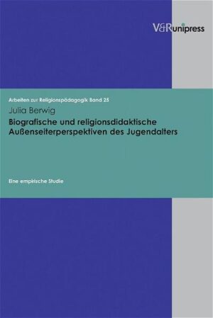 Das Außenseiterphänomen ist ein Teil des pädagogisch-schulischen Alltags. Es avancierte seit den 70er Jahren des vergangenen Jahrhunderts zu einem zentralen Themenfeld des Religionsunterrichts und bildet zugleich einen prominenten Gegenstand der soziologischen und sozialpsychologischen Forschung. Im Zentrum der vorliegenden Studie steht die empirische Untersuchung des Außenseiterphänomens im Jugendalter. In intensiver Feldforschung hat die Autorin biografische Interviews mit Jugendlichen und jungen Erwachsenen geführt, die sich selbst als Außenseiter beschreiben. Auf der Grundlage des systemtheoretisch-konstruktivistischen Ansatzes der qualitativen Sozialforschung entwickelt die Autorin eine für die Religionspädagogik innovative Methodologie, die die kommunikative und biografische Genese des Außenseitertums zum Forschungsgegenstand macht. Mit der empirischen Untersuchung ist eine kritische Analyse aktueller Unterrichtsentwürfe zum Außenseiterthema verbunden.