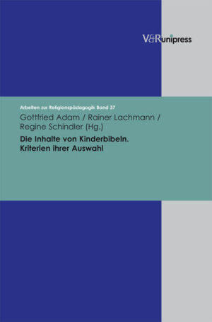 Dieser Band versammelt Beiträge des 6. Internationalen Forschungskolloquiums »Kinderbibel« zum Thema »Die Inhalte von Kinderbibeln. Kriterien ihrer Auswahl«. Zunächst wird eine kritische Analyse der Auswahlkriterien anhand von klassischen Kinderbibeln durchgeführt. Anschließend geben drei zeitgenössische AutorInnen Einsicht in ihre Kriterien zur Auswahl biblischer Texte für Kinderbibeln. Es folgen Analysen zum Sprachgebrauch und zur Rezeption von Illustrationen in Kinderbibeln. Ferner geht es um die Entwicklungen der Präsentation von Bibeltexten für Kinder auf CD-ROM und im Internet. Bei der Gestaltung von Kinderbibeln kommt eine Vielzahl von Gesichtspunkten zum Tragen-eine Breite, die überrascht und beeindruckt.