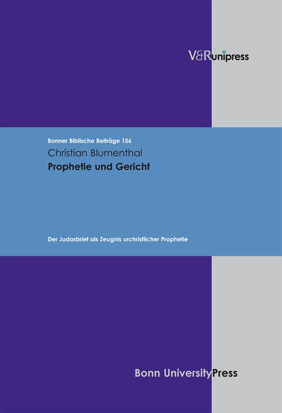 In dieser Studie werden die Gerichtsaussagen des Judasbriefes eingehend auf ihren Inhalt, ihre Funktion und ihren Anspruch im Textganzen untersucht. Ausgehend von einer detaillierten Analyse der Struktur des Judasbriefes und einer Untersuchung der Kommunikationssituation kann der Streitpunkt zwischen dem Briefschreiber und seinen Gegnern bestimmt werden: Es geht um das Festhalten bzw. die Ablehnung des Parusieglaubens. In der um diesen Glauben kreisenden Auseinandersetzung, in welcher der Autor nicht weniger als die Identität seiner Gemeinde auf dem Spiel stehen sieht, spricht er dann in Hinordnung auf die für ihn zentrale Erwartung des universalen Endgerichts (Jud 14-15) verschiedene Strafgerichtsankündigungen über seine Gegner aus. Fragt man weiter nach dem Anspruch dieser Ankündigungen, so tritt im Vergleich mit den einschlägigen Aussagen zur urchristlichen Prophetie bei Paulus und mit der Prophetie der Offenbarung die prophetische Dimension des Judasbriefes zu Tage: Der Brief erweist sich so als Zeugnis der urchristlichen Prophetie.