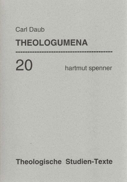 CARL DAUB gehörte in der ersten Hälfte des 19. Jahrhunderts mit F.D.E. Schleiermacher und Ph.K. Marheineke zu den bedeutendsten Theologen seiner Zeit. Seine theologische Passion galt ganz der Reformulierung der zentralen Inhalte des christlichen Glaubens auf der Grundlage des philosophischen Denkens des Deutschen Idealismus. Als erster Theologe überhaupt unternahm er den Versuch, eine spekulative Dogmatik zu konzipieren. Die "Theologumena" (1806) stellen formal, konzeptionell sowie material eine reformulierte christliche Dogmatik auf der Grundlage spekulativ-idealistischen Denkens dar. Dieser anspruchsvolle Versuch könnte nicht nur von theologiegeschichtlichem Interesse sein, sondern auch der gegenwärtigen Diskussion zu Selbstverständnis, Wissenschaftlichkeit und Interdisziplinarität der Theologie wertvolle Impulse geben. Die Veröffentlichung bietet neben der deutschen Übersetzung der "Theologumena" eine Einführung in die Entwicklung und Eigenart des theologischen Denkens CARL DAUBS sowie eine ausführliche Kommentierung der wichtigsten Passagen und Aussagen der "Theologumena".