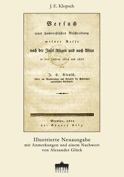 Mitten in der Biedermeierzeit, in den Jahren 1824 und 1833, reiste der Lehrer Johann Ernst Klopsch von Breslau aus an die Ostsee und nach Wien. Seine von genauer Beobachtung und geistreichem Humor geprägten Berichte sind nur in einem einzigen bekannten Originaldruck erhalten. Ganz anders erging es den engagiert sozialkritischen Reisebeschreibungen Heinrich Laubes, die sich weiter Verbreitung erfreuen. Während Laube schon beim Verfassen seiner umfangreichen Berichte an literarische Produktion dachte, dienten Klopschs Reiseberichte dem Zweck, über das Erlebte Auskunft zu geben und die beiden Reisen für Familie, Freunde und Bekannte nacherlebbar zu machen. Der Autor schrieb sich mit Ironie und Sprachwitz sein persönliches Erinnerungsstück. Die beiden Reiseberichte sind nicht nur die Niederschrift des Erlebten, sondern zeigen auch die Umbrüche dieser Zeit: Immer wieder zeigt sich der starke Kontrast zwischen technischem Fortschritt und der Sehnsucht der Menschen, daß die Dinge so bleiben sollten, wie sie immer waren. Der seltene Originaltext wurde zusammen mit Siegfried Klopsch übertragen und von Alexander Glück mit erklärenden Anmerkungen und einem umfassenden Nachwort über den Verfasser und sein Werk versehen. Zahlreiche zeitgenössische Illustrationen vieler Reisestationen lassen die beiden Reisen noch einmal vor dem Panorama einer Zeit ablaufen, die für uns längst verloren ist. Hier heißt es noch einmal, sich einen schönen Platz in der Kutsche zu sichern, mit der Reisegesellschaft gut auszukommen und bei der nächsten Station Ausschau nach dem Gasthaus zu halten. Machen Sie sich bereit für zwei der schönsten Reiserouten durch interessante Regionen und mit herrlichen Eindrücken!