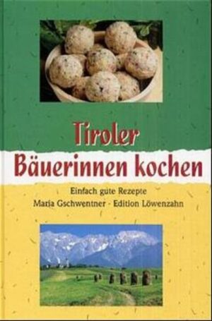 Kochen Sie sich quer durch die original Tiroler Küche! Maria Gschwentner hat für Sie traditionelle Rezepte zusammengestellt, die Sie mühelos in der Küche von heute nachkochen können. Die Gliederung nach Regionen ermöglicht einen Einblick in die Besonderheiten der verschiedenen Täler. Lassen Sie sich verführen in eine Küche der frischen, gesunden und natürlichen Gerichte.Mit vielen Tips und Tricks. "Wer einmal Lust auf alte Hausmannskost hat, wird mit diesem Buch seine helle Freude haben." büchereinachrichten. "Das Buch enthält wertvolle Anregungen, die oft andere teure Bildbände vermissen lassen." Dolomiten-Magazin. "Die dargestellte Vielfalt der Tiroler Küche macht Appetit auf Entdeckung." Granatapfel.