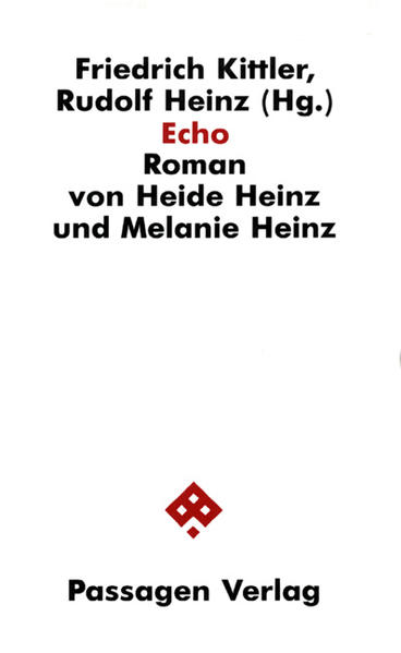 Ist die Verheißung, „dass die Buchstaben. Zeichen der Laute und die Laute Zeichen für Widerfahrnisse einer Seele sind“ (F. Kittler) noch zu retten oder „postmodern“ verloren zu geben? Und mit ihr die Weltliteratur des Romans als unerschöpfliche Selbstaffektion und -(aus)bildung: alle Romanliteratur, die akzelleriert altert und sich verwesentlicht - Indifferenz von Die Wahlverwandtschaften und Courths-Mahler? Schlechte Aussichten für die also vergangene Zukunft des Romans. Bevor aber diese haltlose Schrift sich, medial in Bild und Ton diskriminierend, an Kunst vorbei zu erhalten sucht, mag es noch einmal die Reklamation der alten Schrift-Verheißung auf der Grundlage des Niedergangs der Schrift geben dürfen: Serie des pars-pro-toto, wie sich verlierende Hörteile eines nur noch selbstbezüglichen Echos, dennoch festgehalten und geglättet/glatt. Echo: der aufgezeigte Romanabschied als Readers-Digest-Romaneschatologie. Mit Begleittexten von Rudolf Heinz und Friedrich Kittler.