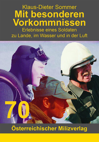 Amtsdirektor i.R. RgR Oberstleutnant Klaus-Die­­ter Sommer ist Jahrgang 1943. Ausbildung zum Pio­nierunteroffizier, Hee­­­restau­cher sowie zum Rette- und Ber­gespe­zialisten. Teilnahme am halbjährigen Kampf­schwim­merkurs beim französischen Commando Ma­rine 1968. Ver­wen­dung als Hauptlehroffizier Tauchen und Zugs­kom­­man­dant des Kampf­schwimmerzu­ges im Jagd­­kampf­zentrum sowie als Hauptlehroffizier Ret­te-, Berge- und Brandschutzdienst an der ABC-Abwehrschule. Er war von 1991 bis 2001 Leiter der regionalen europäischen Arbeitsgemeinschaft von Ka­tastrophenschutzex­per­ten aus Deutschland, der Schweiz und Österreich und hat 1973/74 an UN-Einsätzen in Ägypten und Syrien sowie 1999 im Rahmen von AFDRU an Erd­bebeneinsätzen in der Türkei und auf Taiwan teilgenommen. Seit 2003 ist er im Ruhestand.